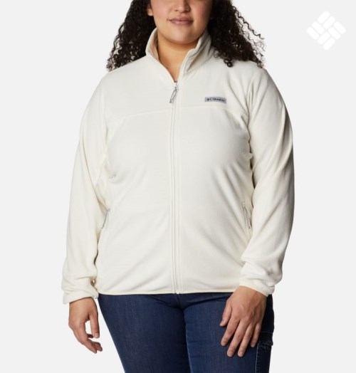 Columbia Ali Peak Full Zip Fleecejakker Dame Hvite | Plus Size 03897E